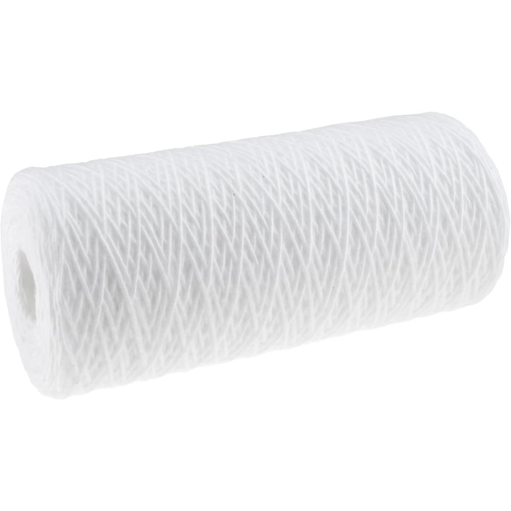 Plumbing Cartridge Filter: 4-1/2" OD, 9-7/8" Long, 25 micron, Polypropylene