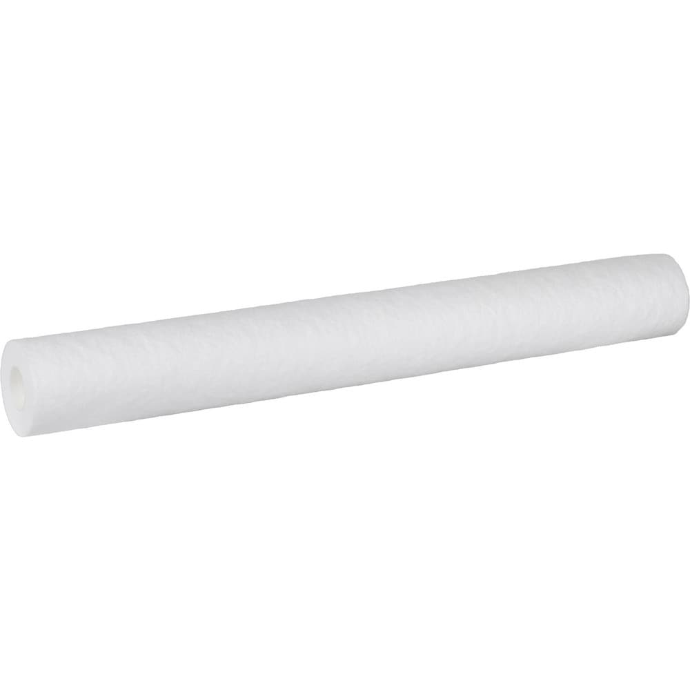 Plumbing Cartridge Filter: 2-1/2" OD, 20" Long, 5 micron, Polypropylene