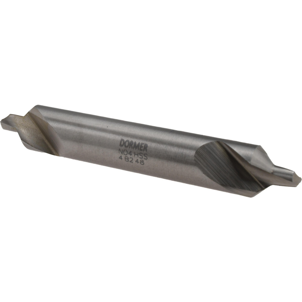 Photos - Drill / Screwdriver Dormer Pramet Combination Drill & Countersink: #4, High-Speed Steel - Bright/Uncoated Finish, 1/8" Point Dia, 45/64" Point L 