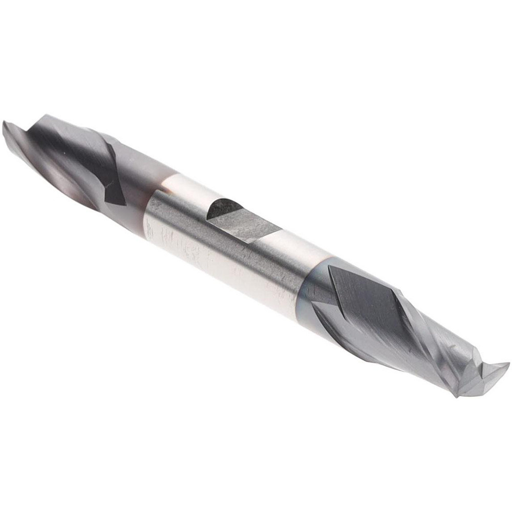 Hertel EF99921323 Square End Mill: 3/8" Dia, 2 Flutes, 9/16" LOC, High Speed Steel, 30 &deg; Helix Image