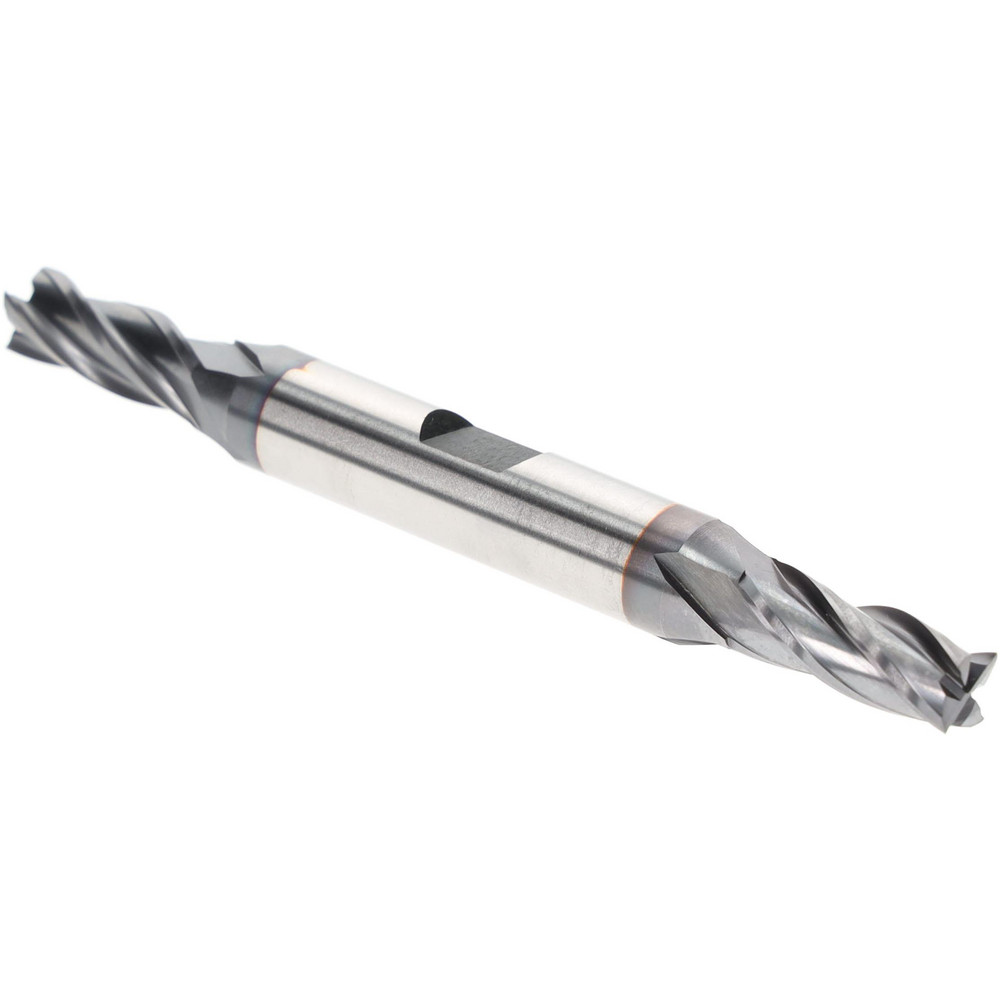Square End Mill: 9/32" Dia, 4 Flutes, 11/16" LOC, High Speed Steel, 30 ° Helix