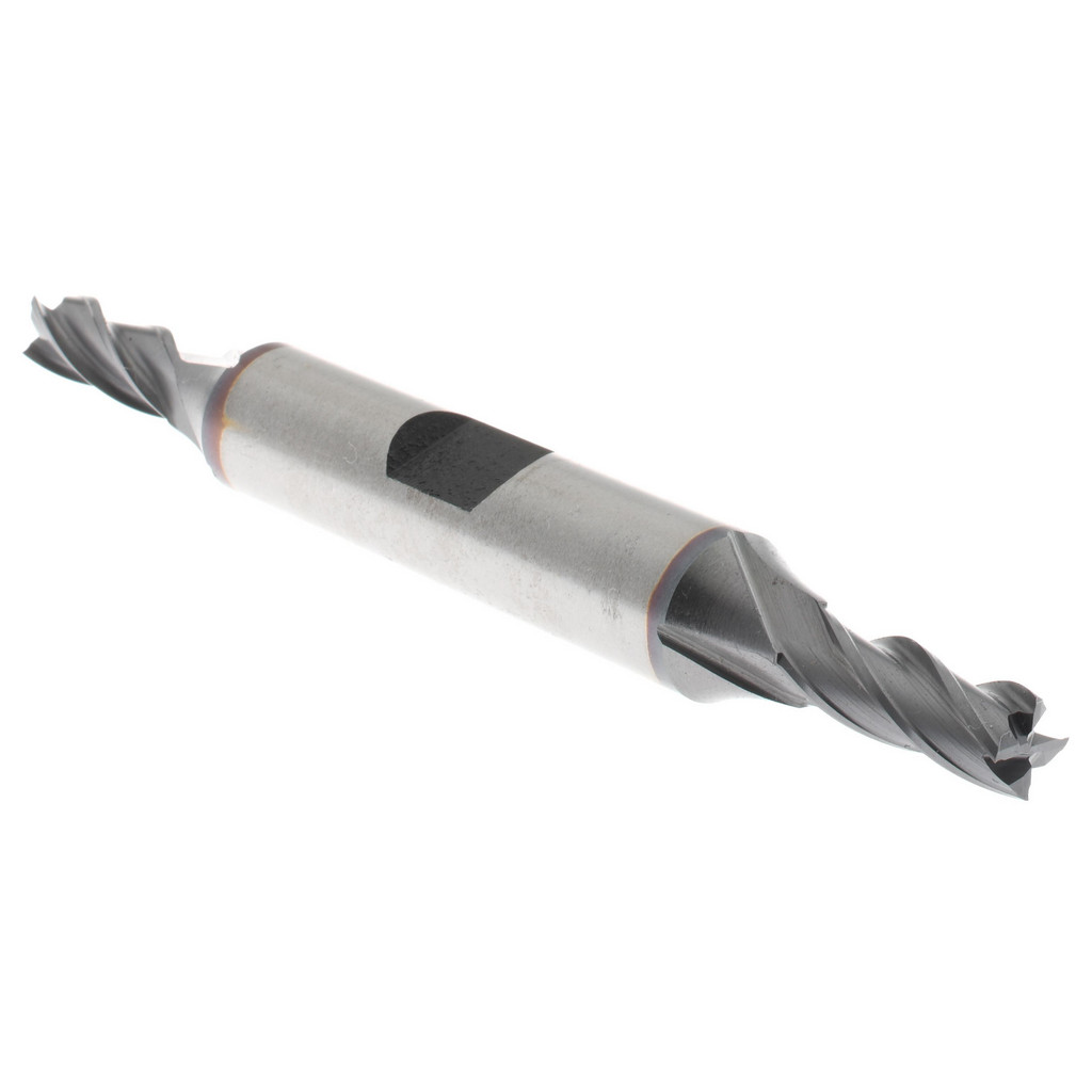 Hertel EF053014 Square End Mill: 7/32 Dia, 9/16 LOC, 3/8 Shank Dia, 3-1/4 OAL, 4 Flutes, High Speed Steel Image