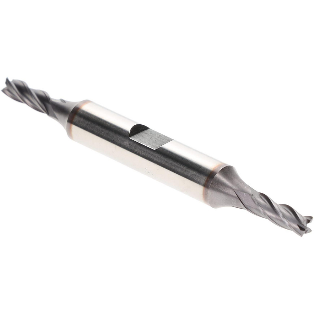 Hertel EF053012 Square End Mill: 3/16" Dia, 4 Flutes, 1/2" LOC, High Speed Steel, 30 &deg; Helix Image