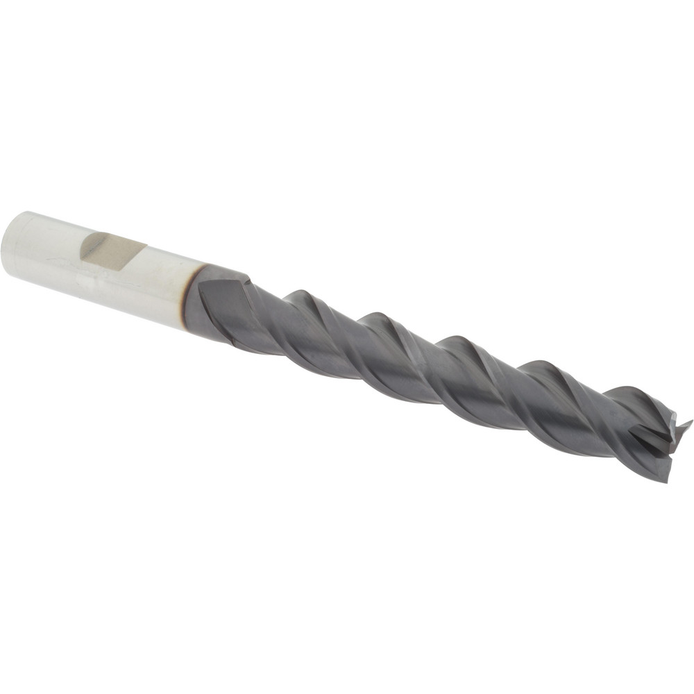 ED99921211 Square End Mill: 1/2 Dia, 3 LOC, 1/2 Shank Dia, 5 OAL, 3 Flutes, Powdered Metal  