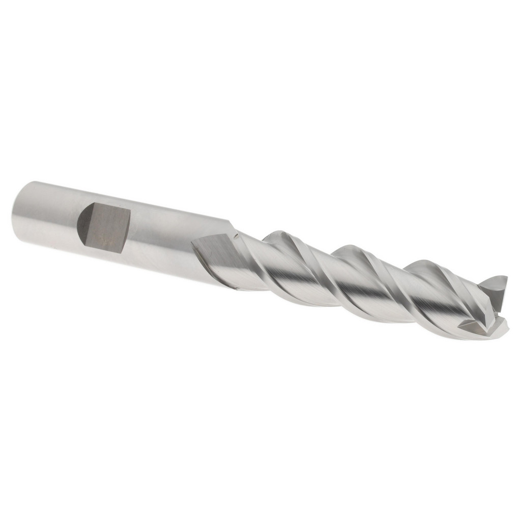 E999921209 Square End Mill: 1/2" Dia, 2" LOC, 3 Flutes, Powdered Metal  