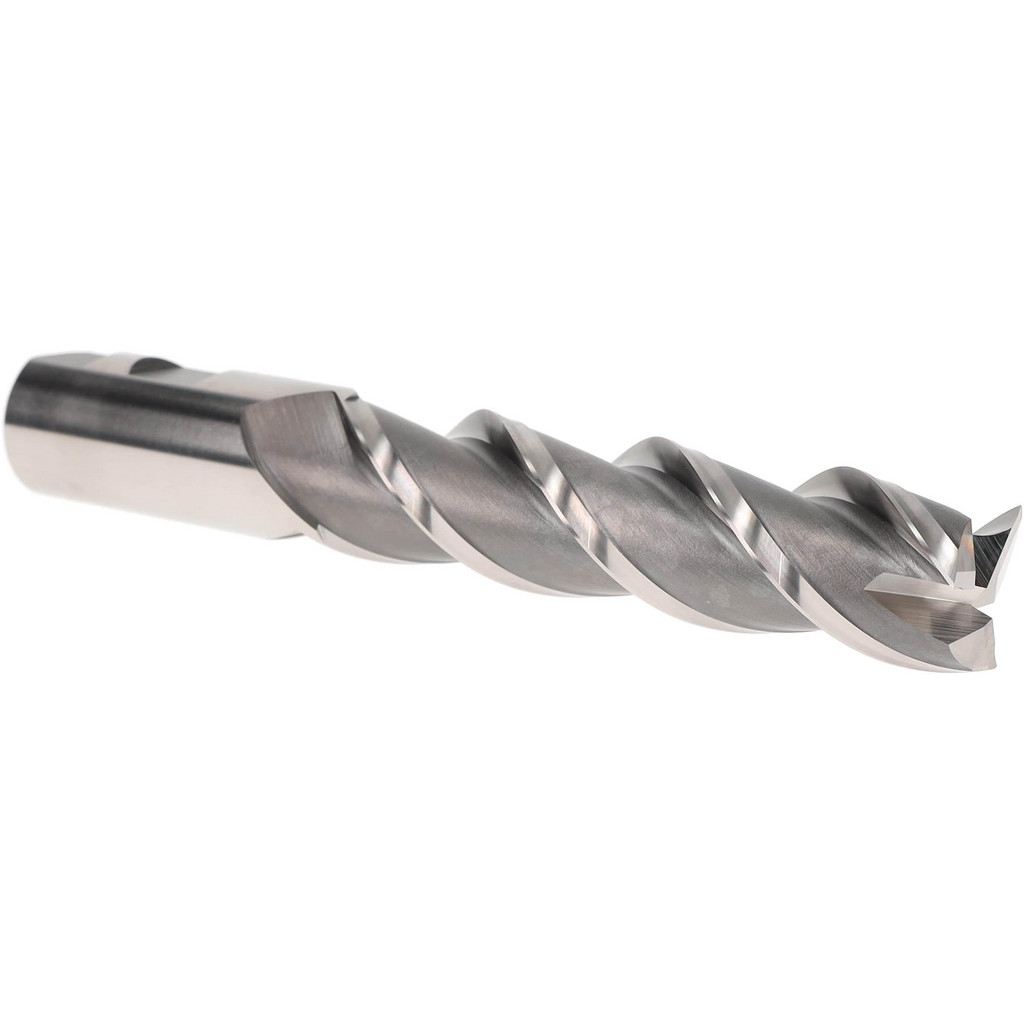 E999921234 Square End Mill: 1" Dia, 4" LOC, 3 Flutes, Powdered Metal  