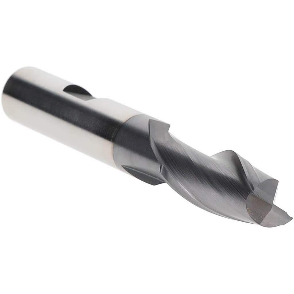 Hertel E799921158 Square End Mill: 1/2 Dia, 1 LOC, 1/2 Shank Dia, 3-1/4 OAL, 2 Flutes, High Speed Steel Image