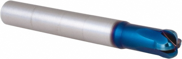 G8C2602006 Corner Radius End Mill: 5/16" Dia, 0.13" LOC, 3/32" Radius, 4 Flutes, Solid Carbide  