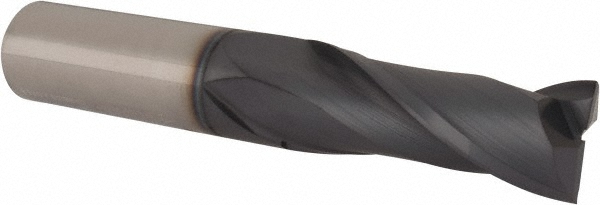 EM15404801 Square End Mill: 3/4 Dia, 2 LOC, 3/4 Shank Dia, 4-1/2 OAL, 2 Flutes, Solid Carbide  