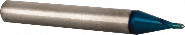 G8A43004 Ball End Mill: 0.0625" Dia, 0.0625" LOC, 2 Flute, Solid Carbide  