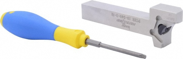 Iscar 2302579 20mm Max Depth, 3mm to 0.125" Width, External Right Hand Indexable Grooving/Cutoff Toolholder Image