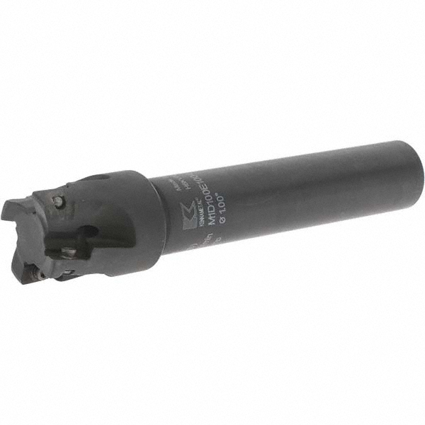 Kennametal 3897780 1" Cut Diam, 10.03mm Max Depth, 3/4" Shank Diam, Cylindrical Shank, 121.92mm OAL, Indexable Square-Shoulder End Mill Image