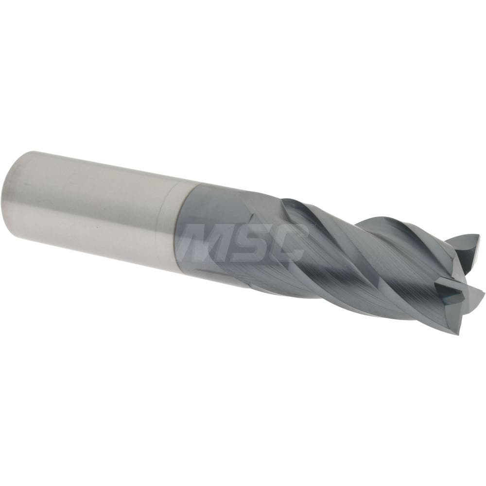 Accupro 437-7500-C11 Square End Mill: 3/4 Dia, 1-5/8 LOC, 3/4 Shank Dia, 4 OAL, 4 Flutes, Solid Carbide 