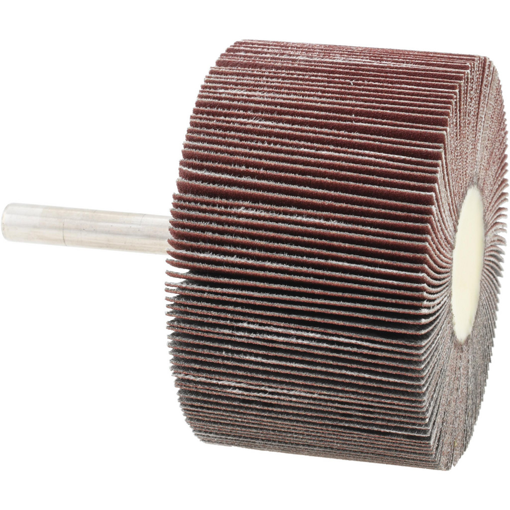 Tru-Maxx - Mounted Flap Wheel: 2-1/2″ Dia, 1-1/2″ Face Width, 180