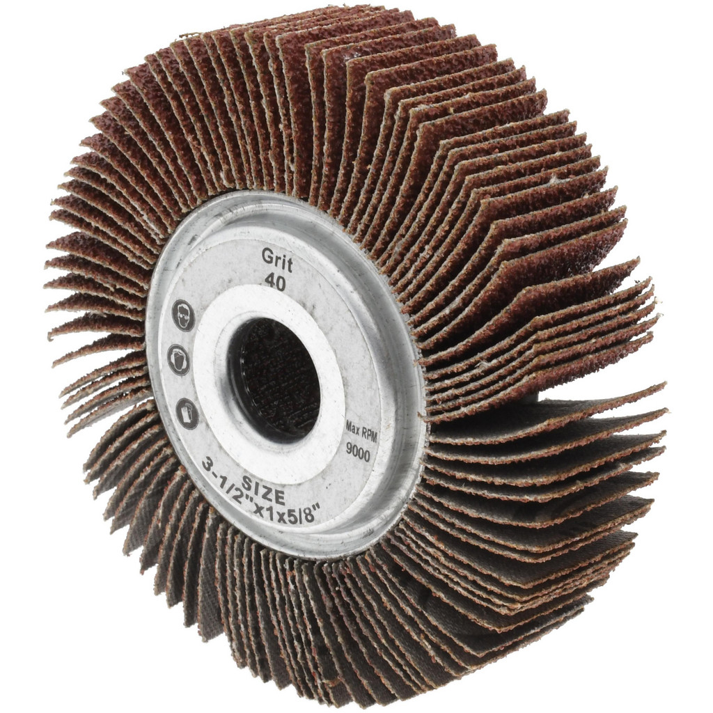 Tru-Maxx - 3-1/2 x 1″ 40 Grit Aluminum Oxide Unmounted Flap Wheel