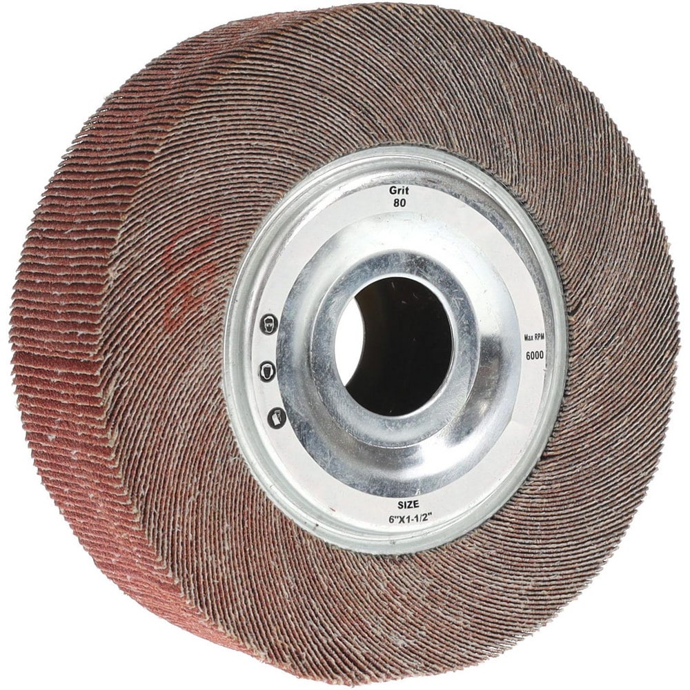 Tru-Maxx SZUFW780 6 x 1-1/2" 80 Grit Aluminum Oxide Unmounted Flap Wheel Image