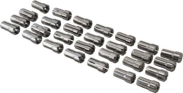 Parlec DA100-S016 Collet Set: 29 Pc, Series DA100, 1/8 to 9/16" Capacity Image