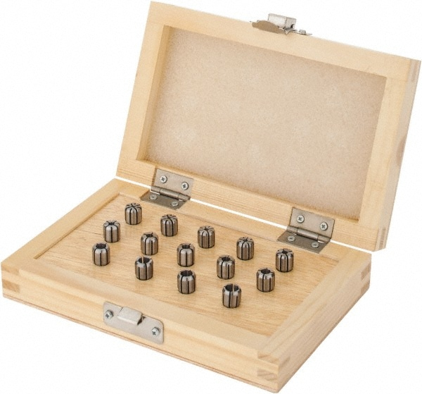 Parlec DA300-S016 Collet Set: 14 Pc, Series DA300, 1/4" Capacity Image