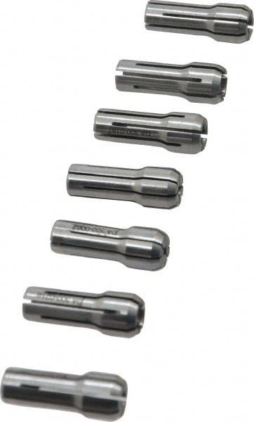 Parlec DA300-S031 Collet Set: 7 Pc, Series DA300, 1/16 to 1/4" Capacity Image