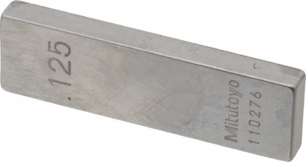 Mitutoyo 611165-531 Rectangle Steel Gage Block: 0.125", Grade 0 Image