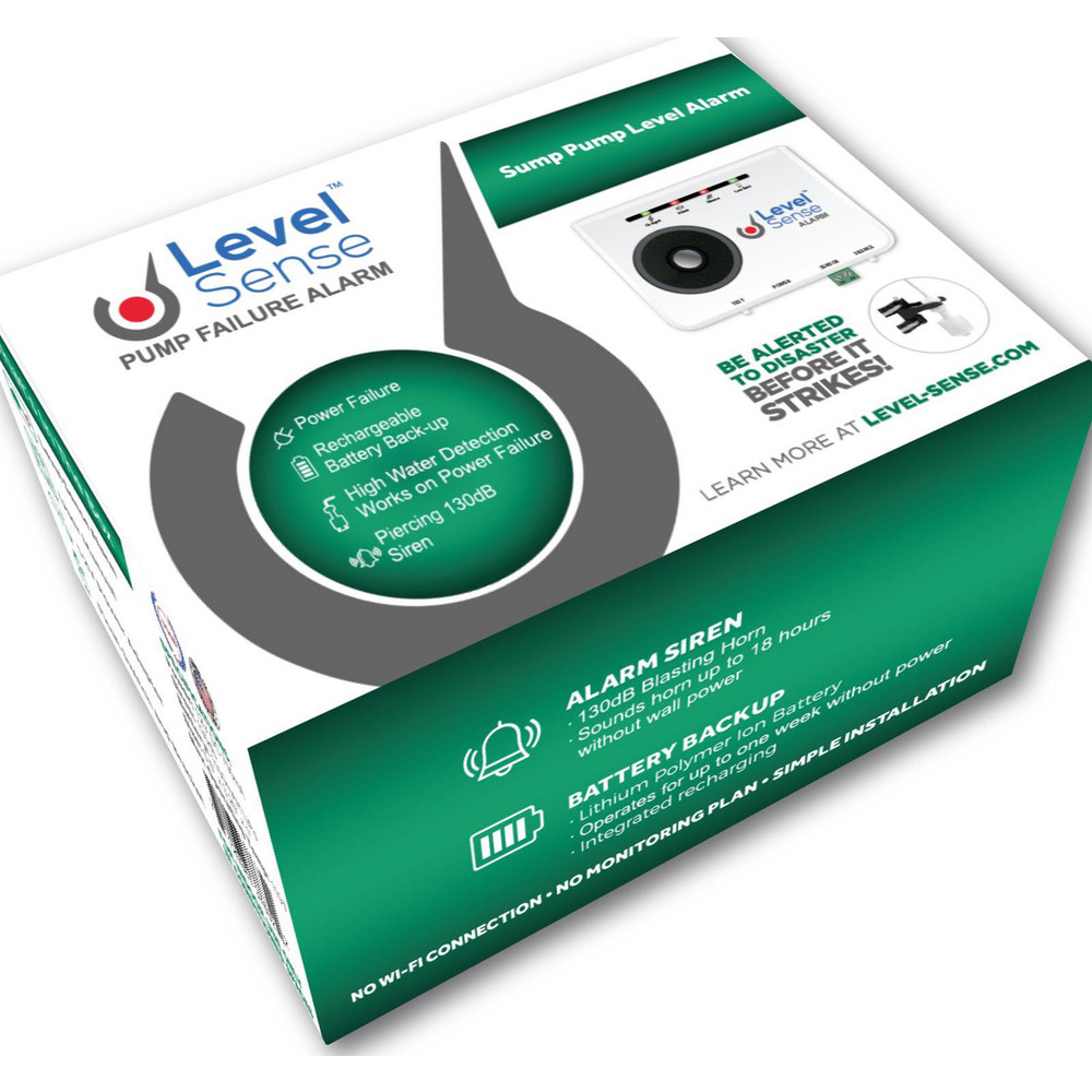 Sump Alarm HighWater Alarms; Voltage 100240 VAC; Maximum Operating