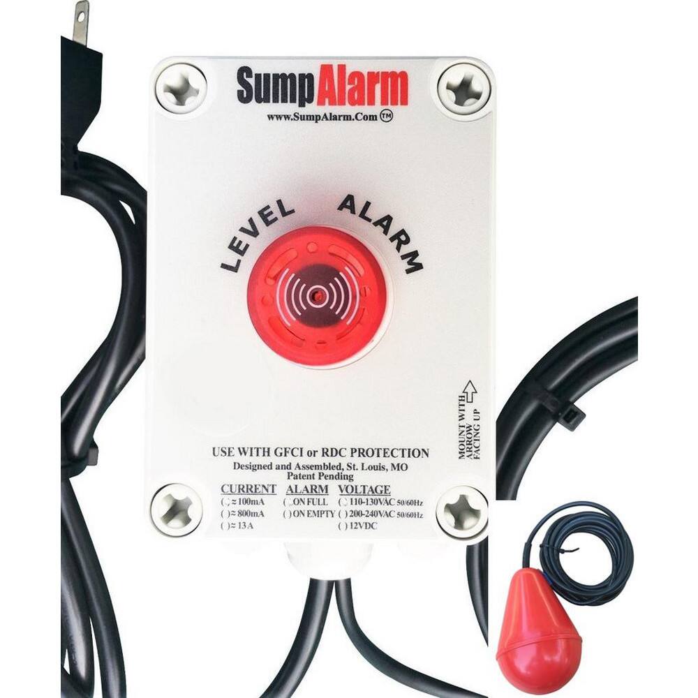 High-Water Alarms; Voltage: 100-120 VAC ; Maximum Operating Temperature C: 60.000 ; Material: Polycarbonate ; Alarm Level: Red warning light; 90DB Horn ; For Use With: Grinder Pump; Septic Tank; Sewage ; Float Material: Polypropylene