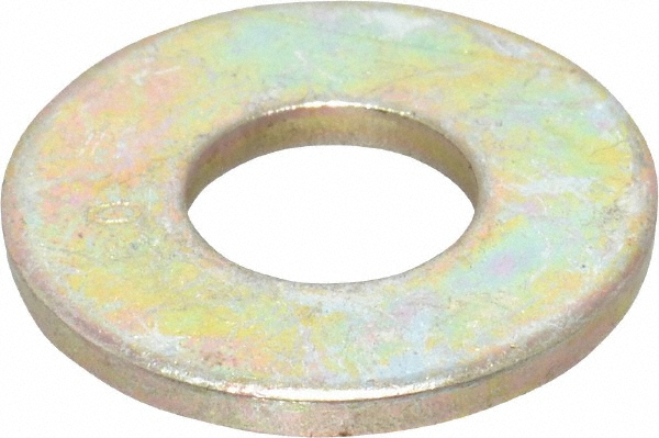 Value Collection 87723508 5/16" Screw USS Flat Washer: Alloy Steel, Zinc Yellow Dichromate Finish Image