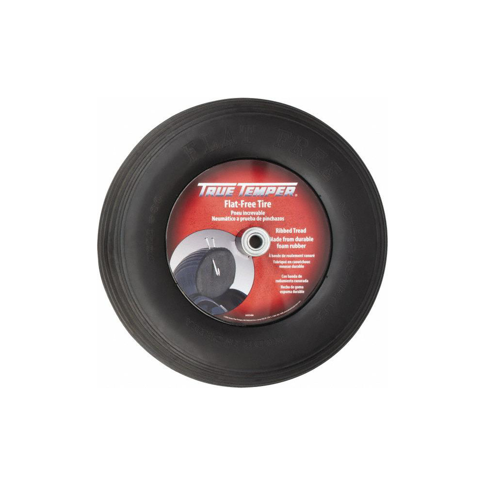 True Temper 8" Flat Free Wheelbarrow Wheel 87727038 MSC