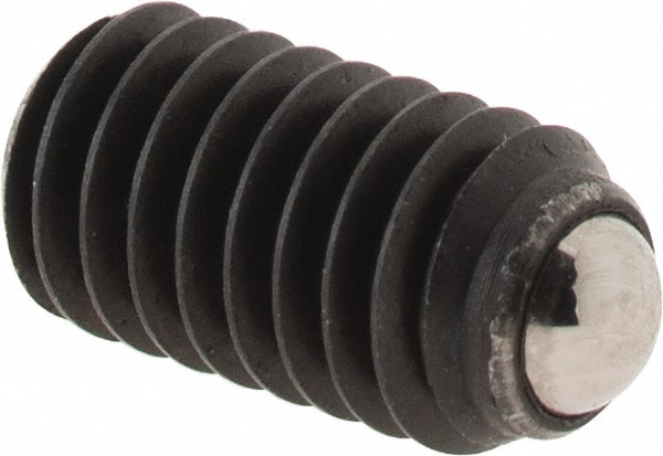 8mm OAL, Steel, Headless Rolling Ball End Clamping Screw