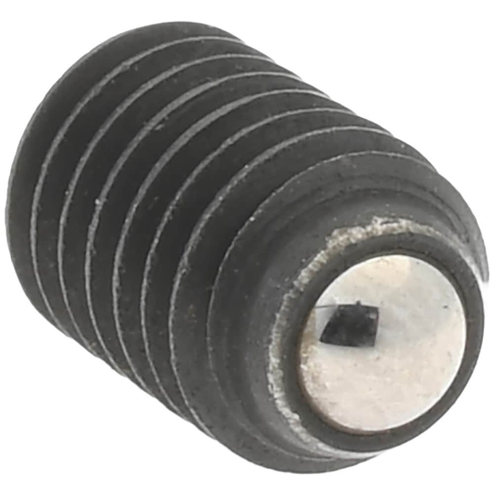 8mm OAL, Steel, Headless Rolling Ball End Clamping Screw