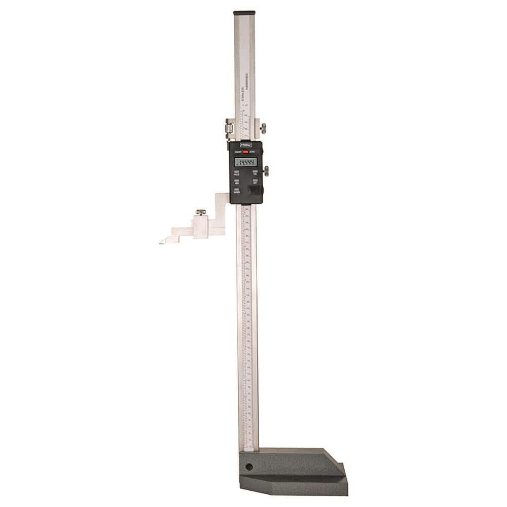Electronic Height Gage: 20" Max, 0.0005" Resolution, 0.002500" Accuracy