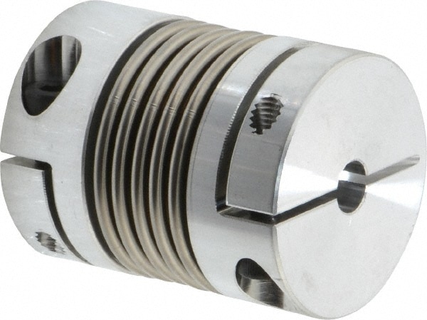 Lovejoy 68514477391 Flexible Bellows Clamp: Aluminum Hub with Stainless Steel Bellows, 1/4" Pipe, 1.614" OAL Image