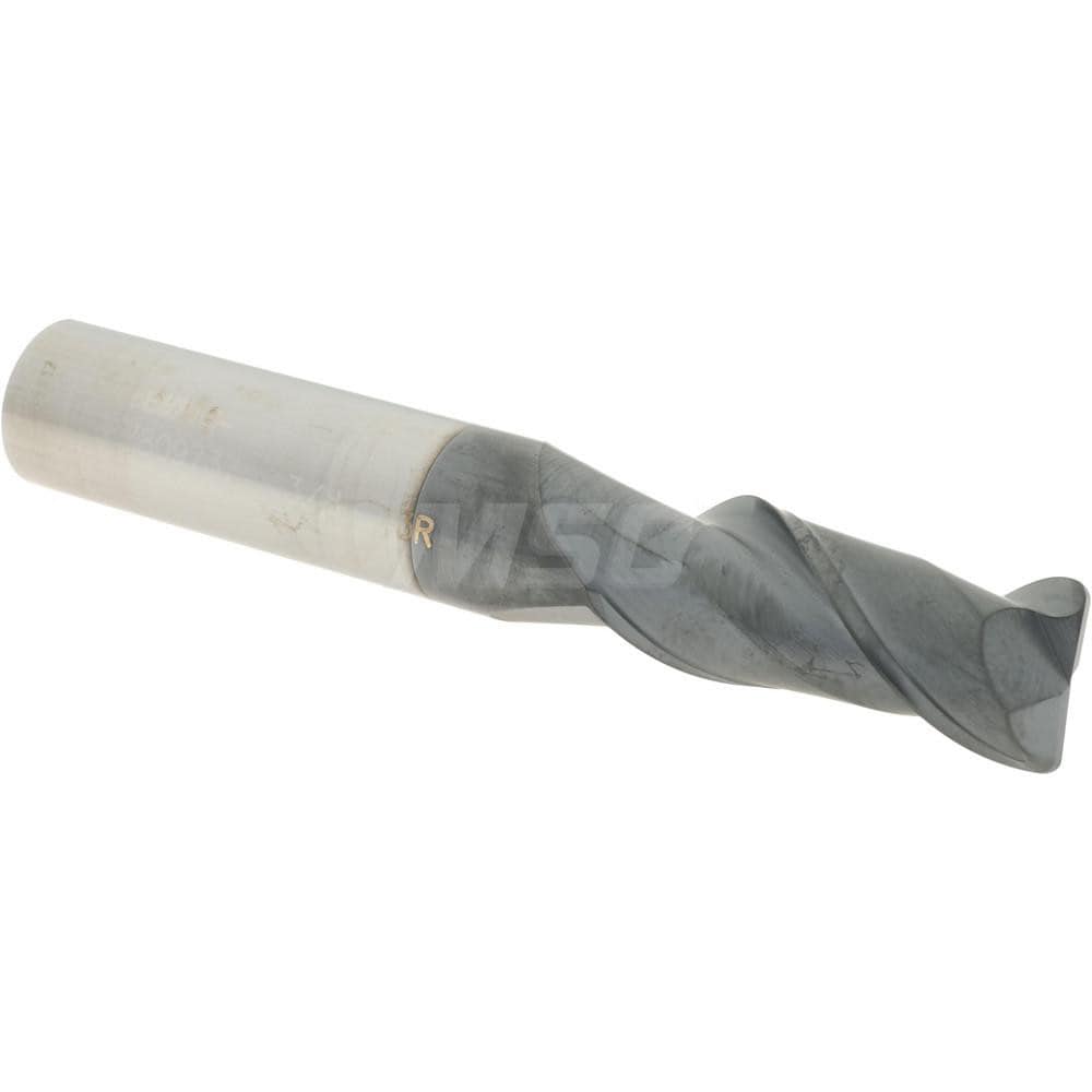 Accupro 12181427 Corner Radius End Mill: 3/8" Dia, 7/8" LOC, 0.03" Radius, 2 Flutes, Solid Carbide 