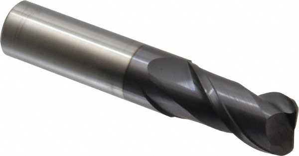 Accupro 12181550 Corner Radius End Mill: 3/4" Dia, 1-1/2" LOC, 1/8" Radius, 2 Flutes, Solid Carbide Image