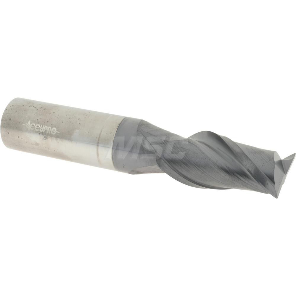 Accupro 12181552 Corner Radius End Mill: 3/4" Dia, 1-1/2" LOC, 0.02" Radius, 2 Flutes, Solid Carbide Image