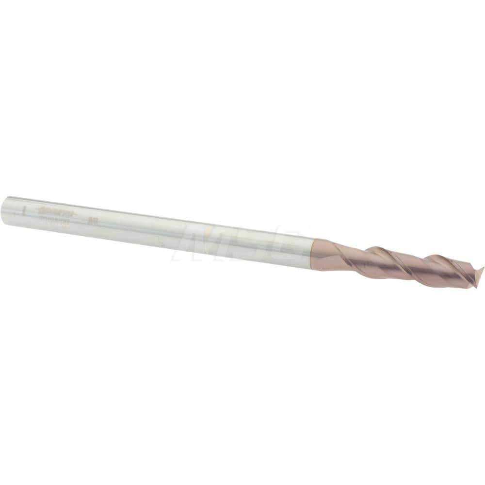 Accupro 12181840 Square End Mill: 3/8 Dia, 1-1/2 LOC, 3/8 Shank Dia, 6 OAL, 2 Flutes, Solid Carbide 