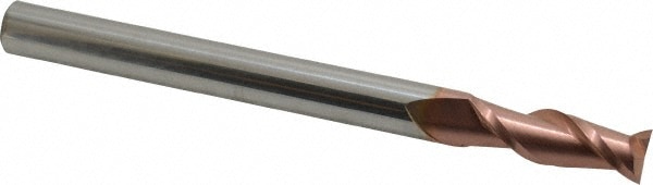 Accupro 12181846 Square End Mill: 1/2 Dia, 1-1/2 LOC, 1/2 Shank Dia, 6 OAL, 2 Flutes, Solid Carbide 