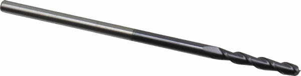 Accupro 12181805 Square End Mill: 1/8 Dia, 3/4 LOC, 1/8 Shank Dia, 3 OAL, 2 Flutes, Solid Carbide Image