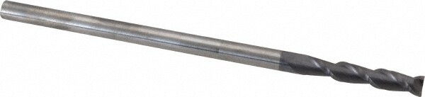 Accupro 12181808 Square End Mill: 3/16 Dia, 1 LOC, 3/16 Shank Dia, 4 OAL, 2 Flutes, Solid Carbide 