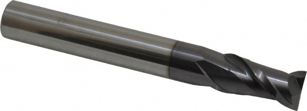 Accupro 12181823 Square End Mill: 1/2 Dia, 1 LOC, 1/2 Shank Dia, 4 OAL, 2 Flutes, Solid Carbide 