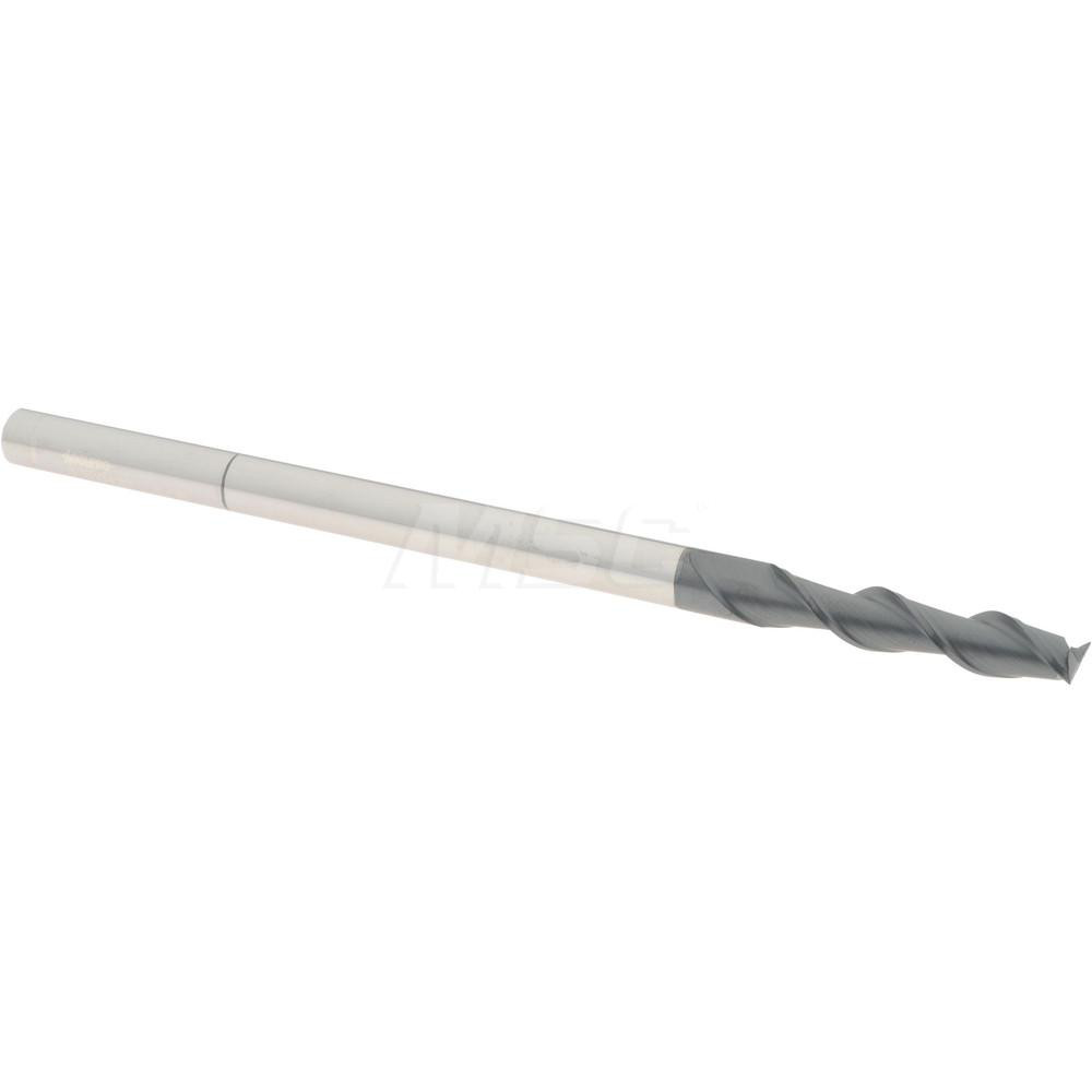 12181838 Square End Mill: 5/16 Dia, 1-1/2 LOC, 5/16 Shank Dia, 6 OAL, 2 Flutes, Solid Carbide  