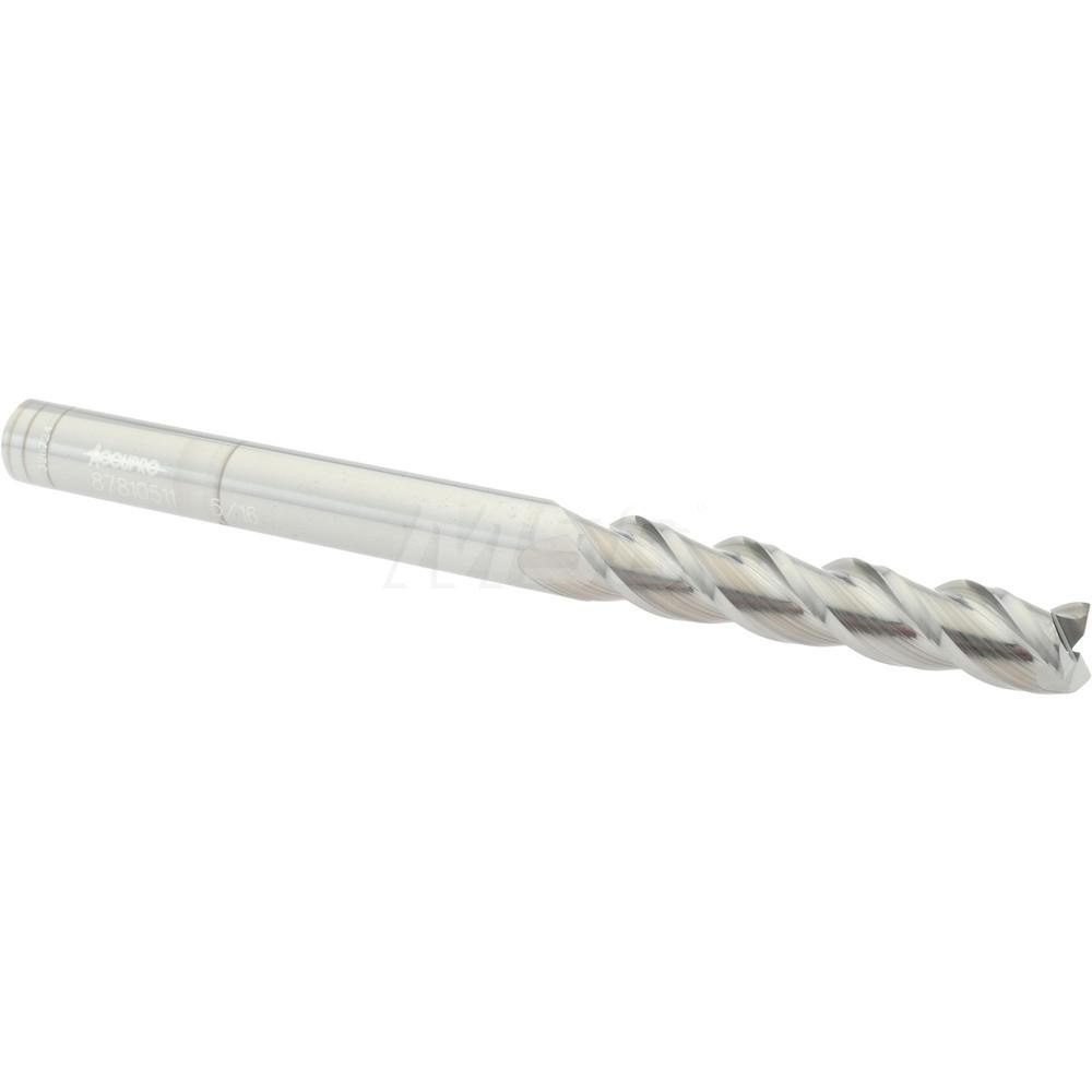 12182244 Square End Mill: 5/16 Dia, 1-5/8 LOC, 5/16 Shank Dia, 4 OAL, 3 Flutes, Solid Carbide  
