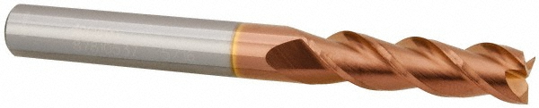 12182215 Square End Mill: 5/16 Dia, 1-1/8 LOC, 5/16 Shank Dia, 3 OAL, 3 Flutes, Solid Carbide  