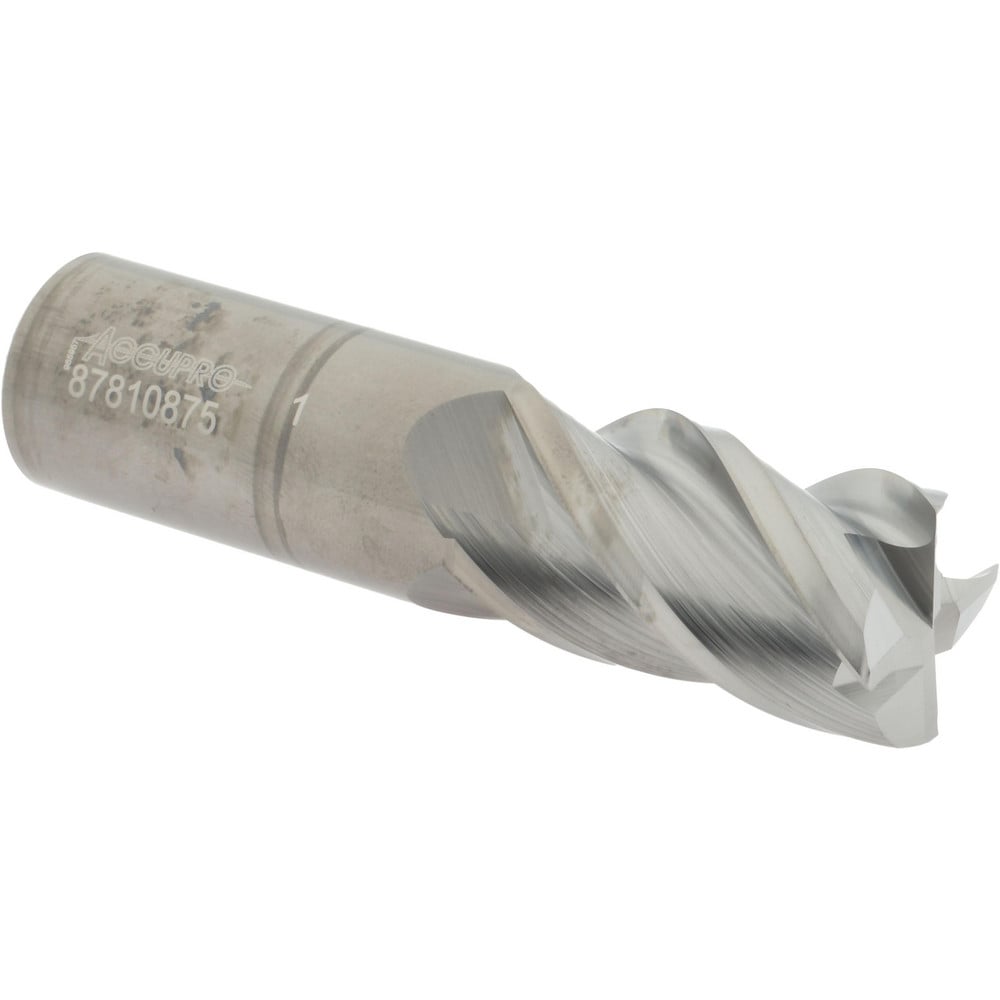 Accupro 12182350 Corner Radius End Mill: 1" Dia, 1-3/4" LOC, 0.02" Radius, 4 Flutes, Solid Carbide Image