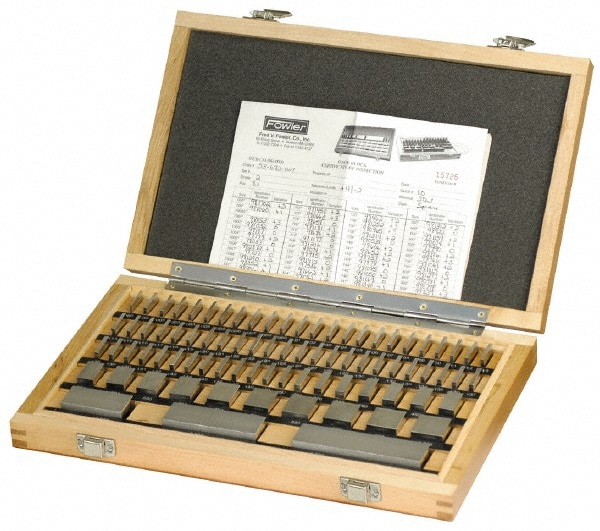 81 Piece, 0.05 to 4", Grade 0, Steel Gage Block Set