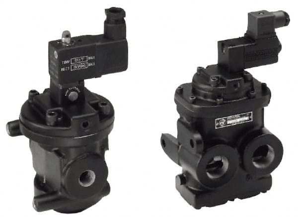 Mechanically Operated Valve: Poppet, Solenoid Actuator, 3/4" Inlet