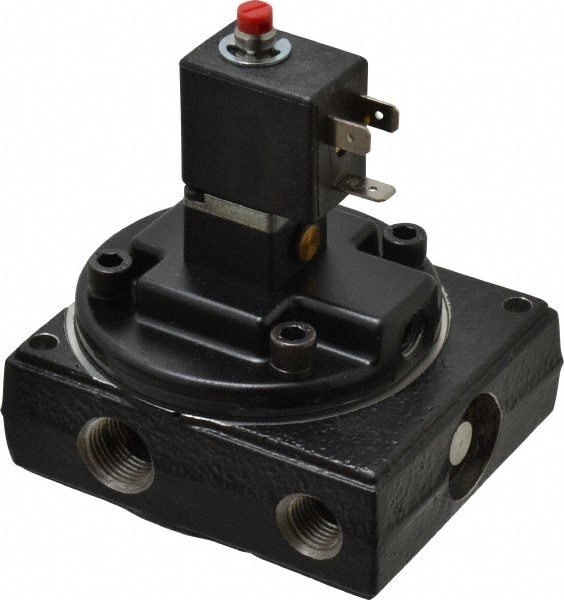 Norgren D1012B-CY Mechanically Operated Valve: Poppet, Solenoid Actuator, 1/4" Inlet Image