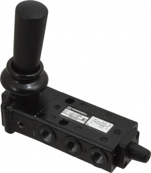 Norgren X3047722 Manually Operated Valve: 0.25" NPT Outlet, Packed Spool, Lever Actuated Image