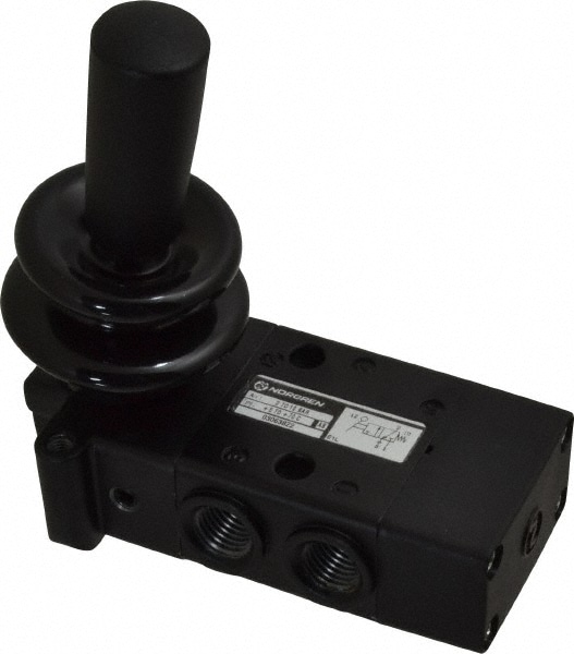 Norgren 3063822 Manually Operated Valve: 0.25" NPT Outlet, Packed Spool, Lever Actuated Image