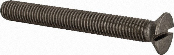 Value Collection MASFM0120100CP Machine Screw: Flat Head, Slotted Image